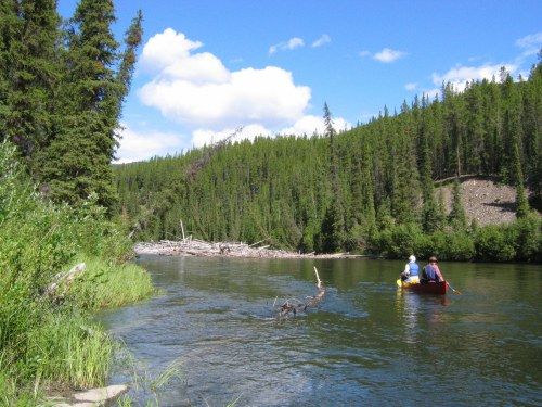 Big Salmon River canoe trip, Yukon, guided wilderness trip