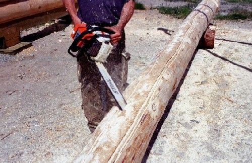 Yukon log house construction, step by step
