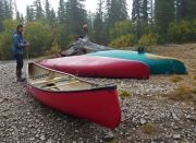 Big Salmon Canoe Trip canoes Yukon