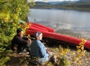 Big Salmon Lake canoe trip Yukon, canada